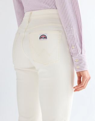 Flare Lightweight Jean in Worn White