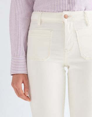 Flare Lightweight Jean in Worn White