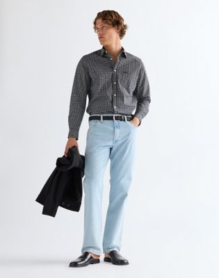 Wrangler Braided skórzany pasek czarny