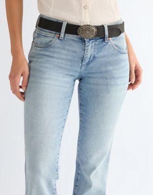 Big Buckle Leather Belt in Black