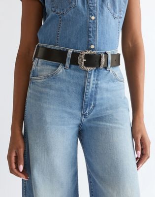 Dana Leather Belt in Black