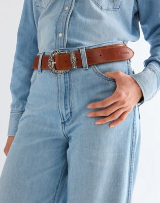 Dana Leather Belt in Cognac