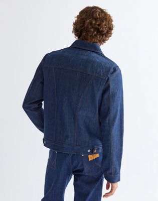 Wrangler niebieski Bell Regular 11MJZ Kurtka Indigo Raw