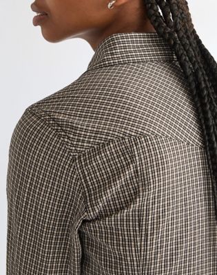 Slim Western Shirt in Black