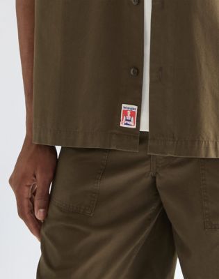 Relaxed Lightweight Short Sleeve Utility Shirt in Wren