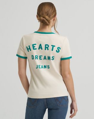 Lainey Wilson x Wrangler Good Jeans Tee in Cream