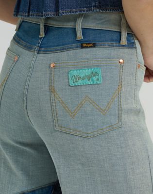 Lainey Wilson x Wrangler Groovy Wide Leg Jean in Denim