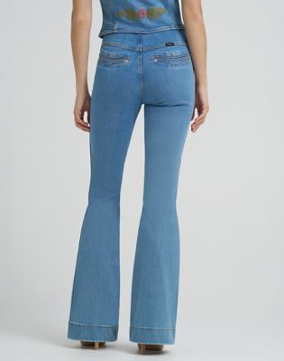 Lainey Wilson x Wrangler Novelty Pull On Flare in Blue