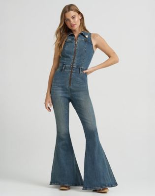 Lainey Wilson x Wrangler Denim Catsuit in Denim