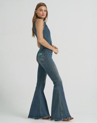 Lainey Wilson x Wrangler Denim Catsuit in Denim
