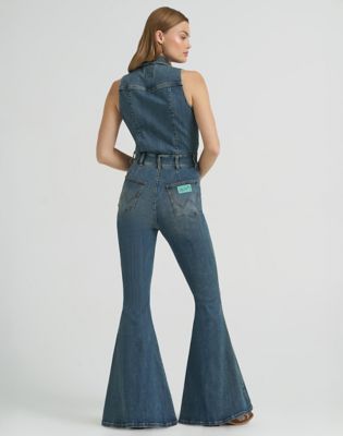 Lainey Wilson x Wrangler Denim Catsuit in Denim