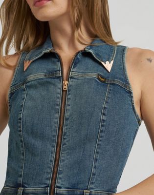 Lainey Wilson x Wrangler Denim Catsuit in Denim
