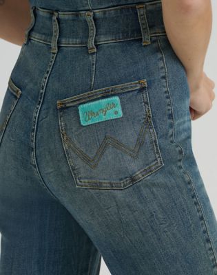 Lainey Wilson x Wrangler Denim Catsuit in Denim