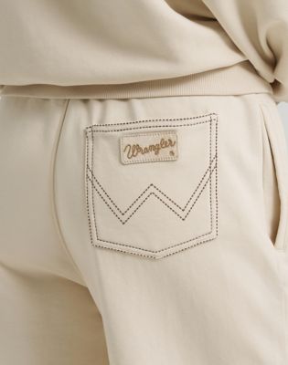 Lainey Wilson x Wrangler Cowboy Sweatpants in Cream