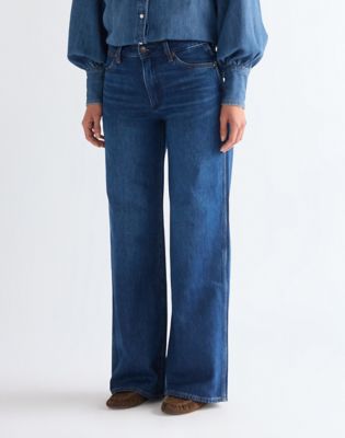 Wrangler World jeansy szerokie Eclipse Deep