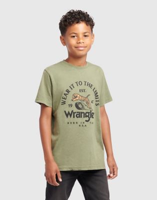 Wrangler Tiger Tee Dusty Olive