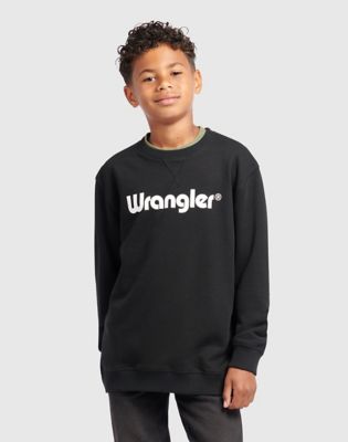 Wrangler Tubular Crew Hoodie Black