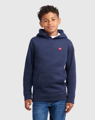 Wrangler Festival Badge Zip Hoodie Navy Blazer