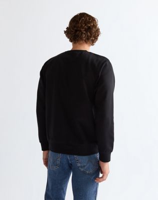 Regular Sign Off Crew Sweatshirt in Black