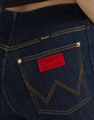 Lainey Wilson x Wrangler Flame Pull On Flare Jean in Rinse