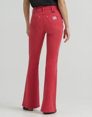 Lainey Wilson x Wrangler Lainey Flare Jean in Washed Red