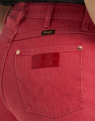 Lainey Wilson x Wrangler Lainey Flare Jean in Washed Red