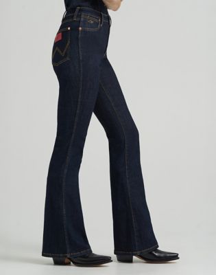 Lainey Wilson x Wrangler Lainey Flare Jean in Rinse
