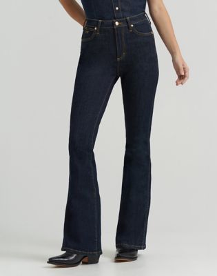 Lainey Wilson x Wrangler Lainey Flare Jean in Rinse