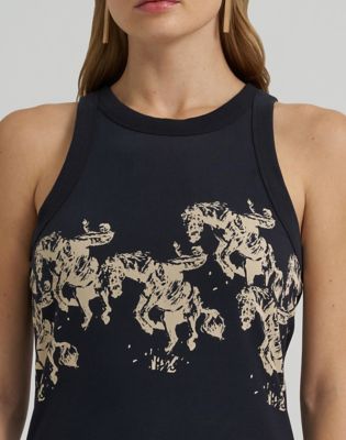 Lainey Wilson x Wrangler Cowboy Tank in Black