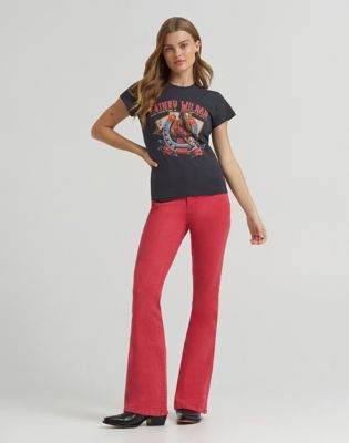 Lainey Wilson x Wrangler Horse Cards Tee in Black