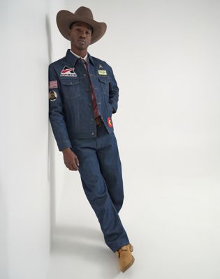 Wrangler&reg; x Avirex&reg; Jean in Raw Indigo