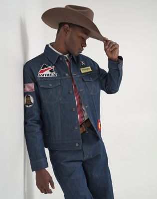 Wrangler&reg; x Avirex&reg; Denim Jacket in Raw Indigo