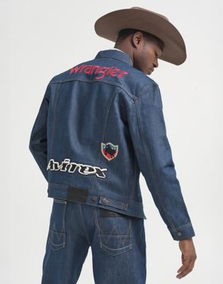 Wrangler&reg; x Avirex&reg; Denim Jacket in Raw Indigo
