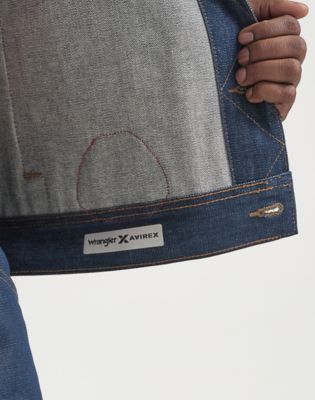 Wrangler&reg; x Avirex&reg; Denim Jacket in Raw Indigo