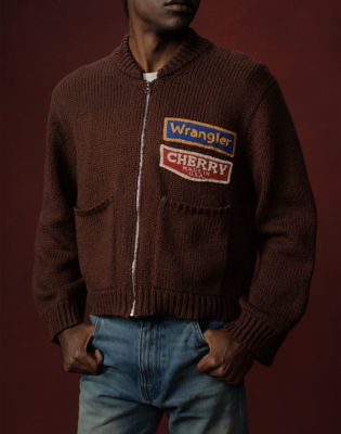 Wrangler&reg; x Cherry Frise Jacket in Brown