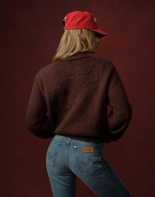 Wrangler&reg; x Cherry Frise Jacket in Brown