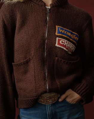 Wrangler&reg; x Cherry Frise Jacket in Brown