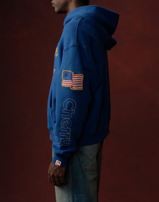 Wrangler&reg; x Cherry Hoodie in Royal Blue
