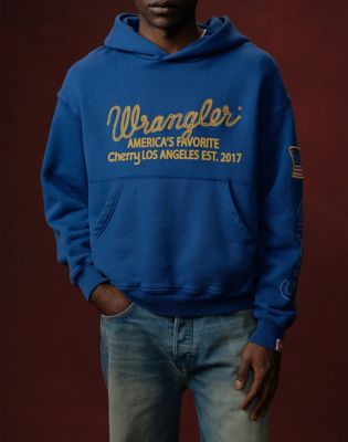 Wrangler&reg; x Cherry Hoodie in Royal Blue
