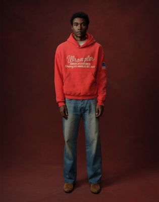 Wrangler&reg; x Cherry Hoodie in Red