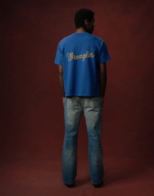 Wrangler&reg; x Cherry Football Jersey in Royal Blue
