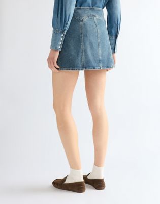 Regular Paneled Skirt in Worn Legacy