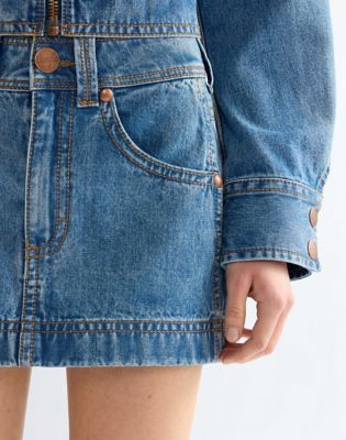 Super Wrangler Regular Skirt in Cowboy Fade