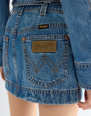 Super Wrangler Regular Skirt in Cowboy Fade