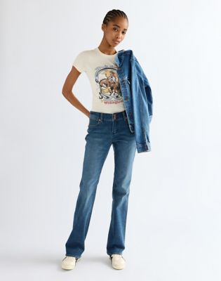 Low Rise Bold Boot Jean in Galaxy Fade