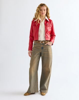 Low Rise Loose Ultra Barrel Jean in Warm Dunes