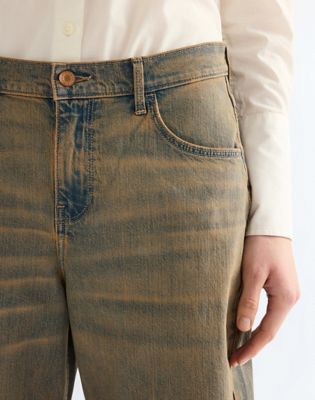 Low Rise Loose Ultra Barrel Jean in Warm Dunes
