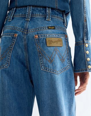 Super Wrangler Barrel Jean in Cowboy Fade