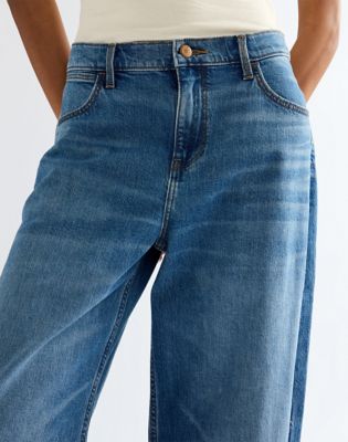 Low Rise Loose Ultra Barrel Jean in Quiet Oasis