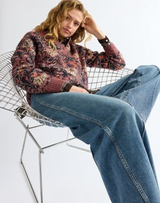 Loose Peaked Yoke Canyon Jean in Worn Legacy